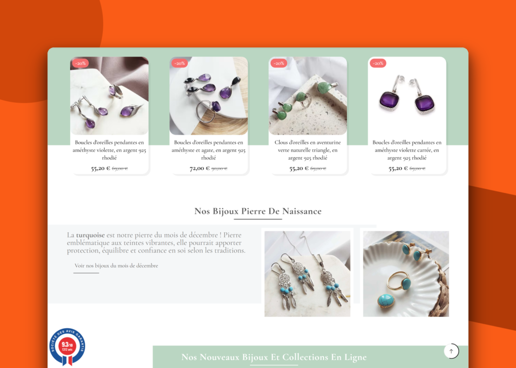 Refonte du site e-commerce de bijoux - La Maison de l'Ambre - visuel 1